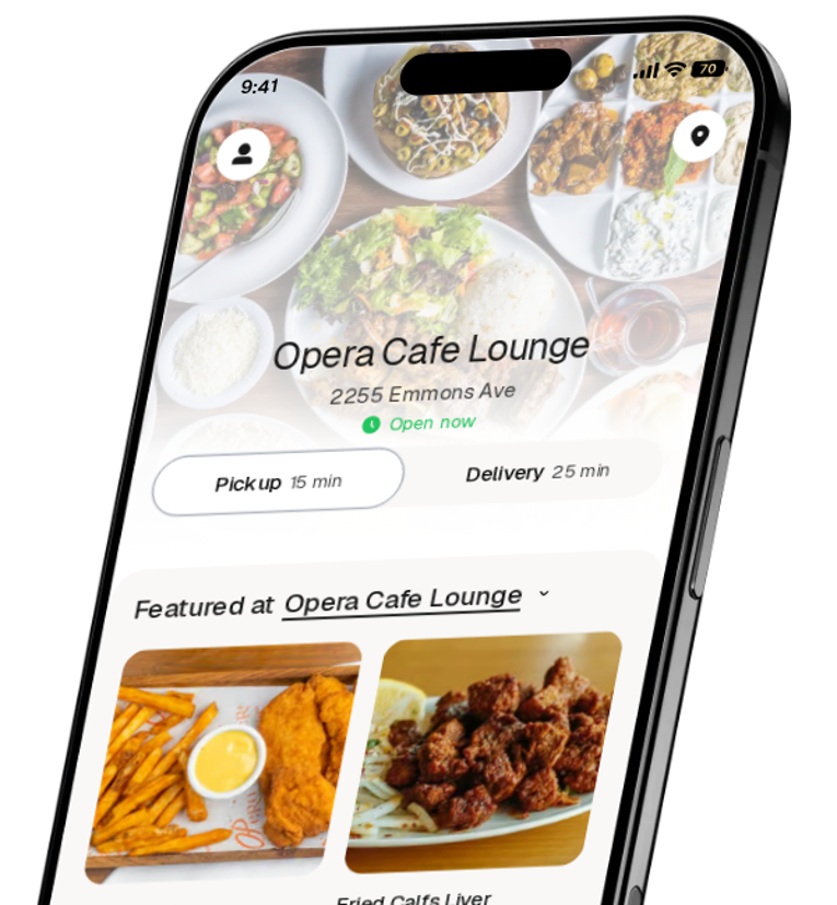 Opera Cafe Lounge app preview
