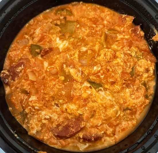 Turkish Scrambled Eggs-Menemen.