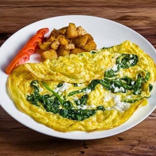 Spinach and Feta Cheese Omelet